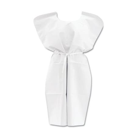 Medline Medline, Disposable Patient Gowns, 3-Ply T/p/t, 30 In. X 42 In., White, 50PK NON24355